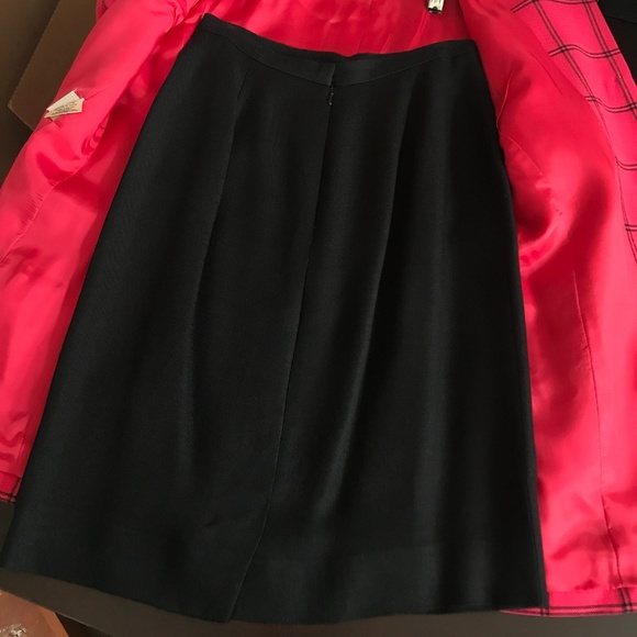 JAEGAR 2PC SUIT Red Linen Blend Jacket+ Skirt 4EUC - Picture 8 of 8